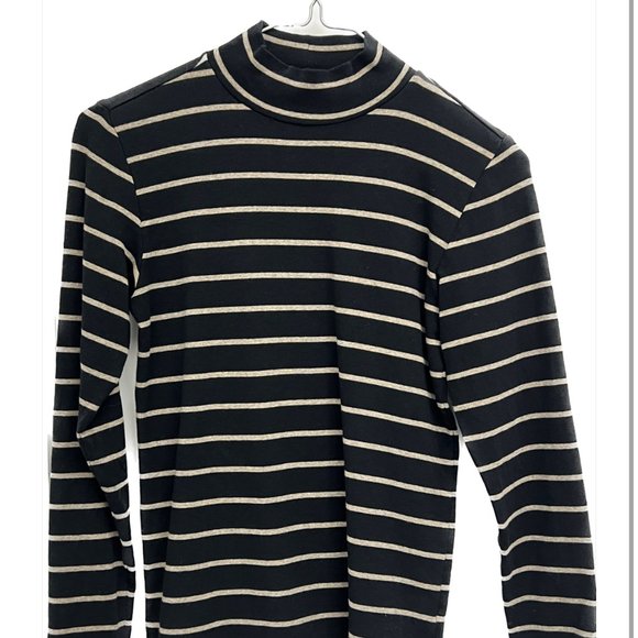 Muji Striped Turtleneck - Picture 1 of 2